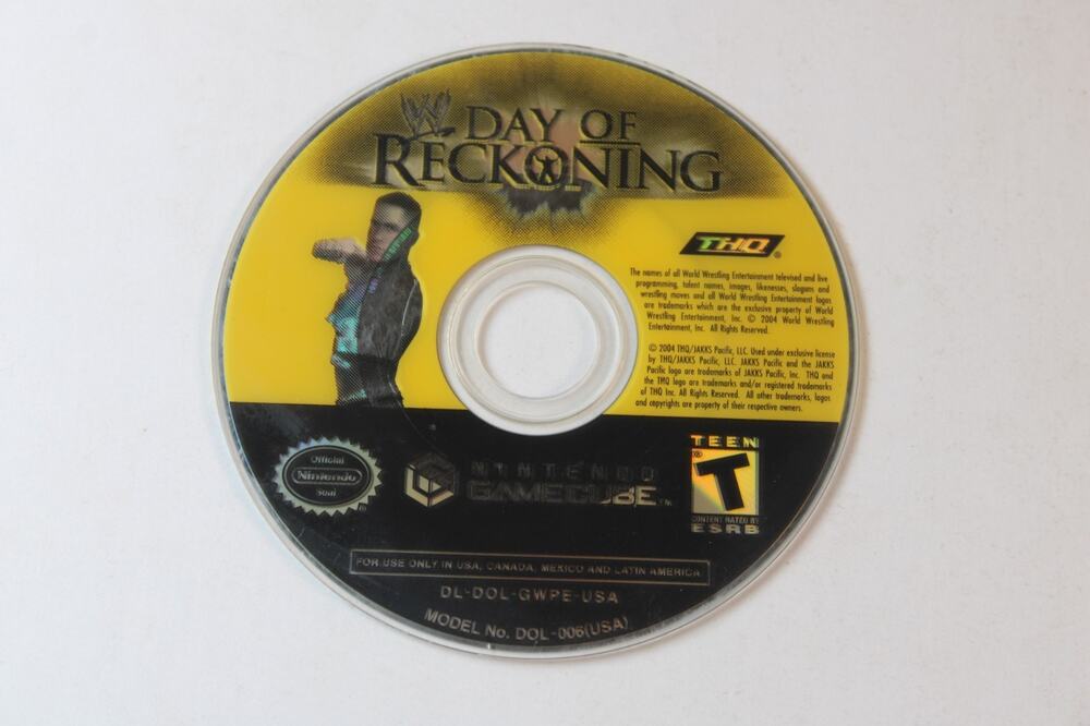 WWE: Day of Reckoning (Nintendo GameCube, 2004) Game Disc Only, tested/works